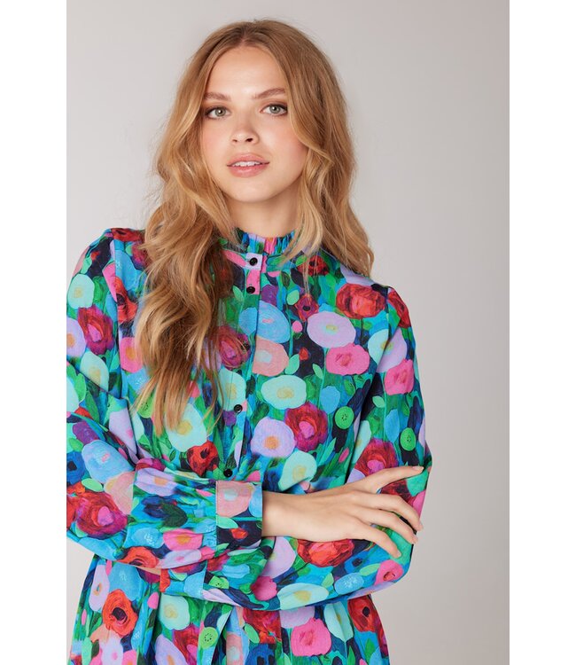 JANSEN AMSTERDAM Jansen Amsterdam WFF512 dress JULIE-W23-000013-multi colour
