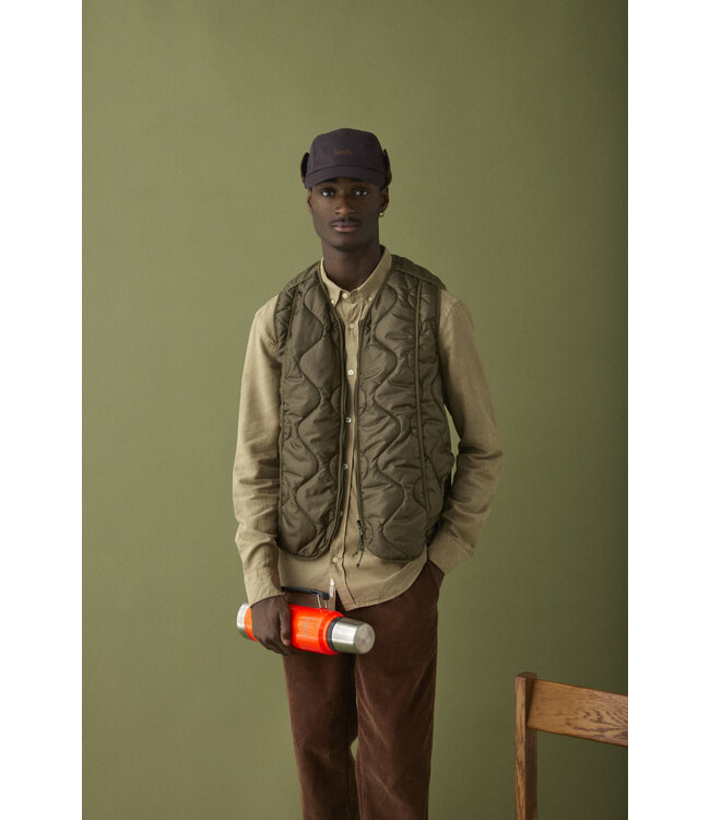 FORET Foret fresh Reversible linner vest Army/olive