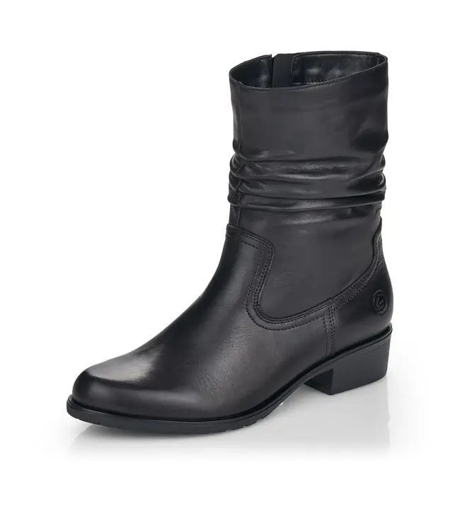 REMONTE remonte D6886-01 kort laarsje leder black
