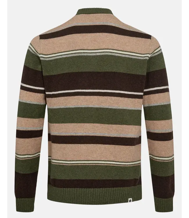 ANERKJENDT Anerkjendt Aksune jac stripe lambswool knit Forest night