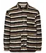 ANERKJENDT Anerkjendt akotto wool stripe overshirt chocolate brown