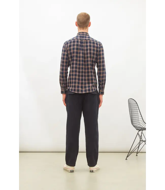 NOWADAYS Nowadays Brushed check shirt sky captain