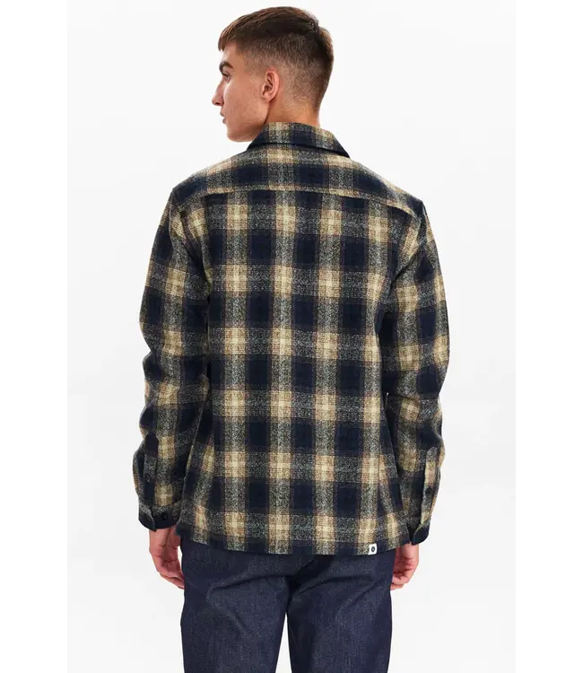 ANERKJENDT Anerkjendt Aklion thick check overshirt 3094 dark navy style 900841