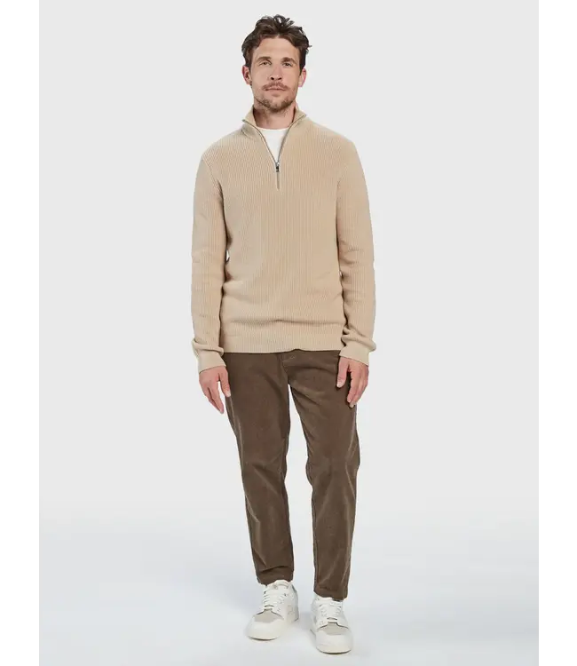 GABBA Gabba cape Roll neck knit Light Sand 10078