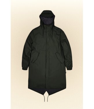 RAINS Rains 18140 fishtail parka green