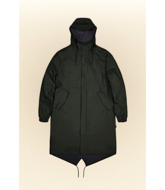 RAINS Rains 18140 fishtail parka green