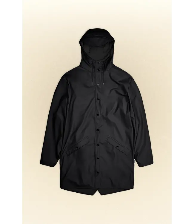 RAINS rains 12020 long jacket w3 black