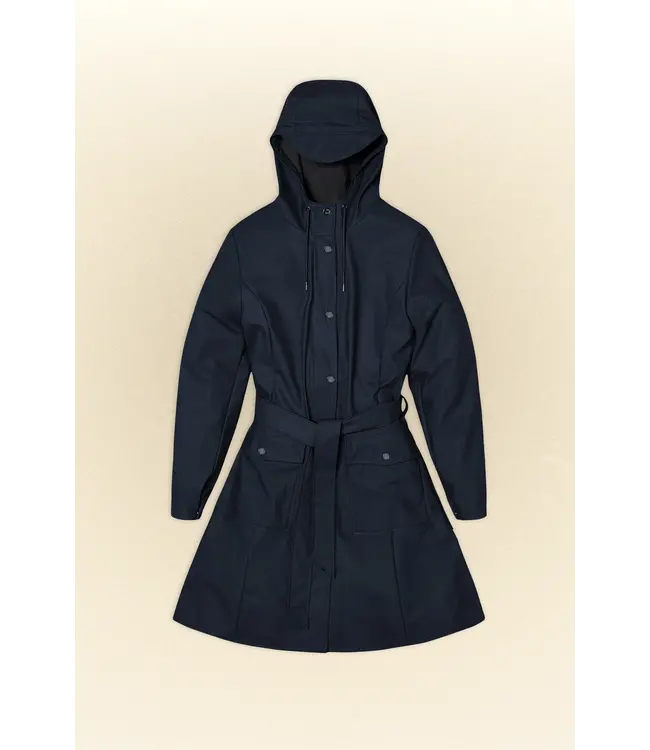 RAINS Rains 18130 Curve Jacket Navy