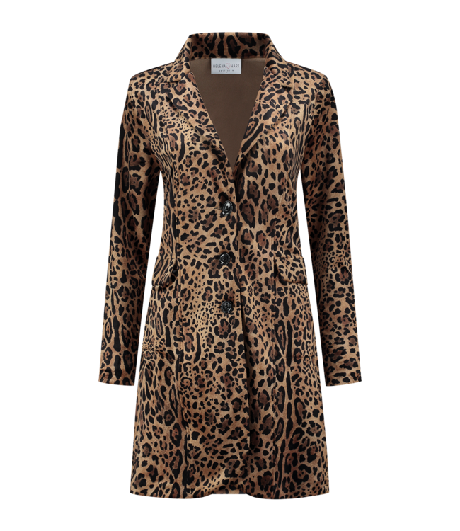 HELENA HART Helena Hart Blazer Velours Lang Print Benga 7489Ben Camel