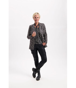 HELENA HART Helena Hart 7531 blazer jake print Gio zwart