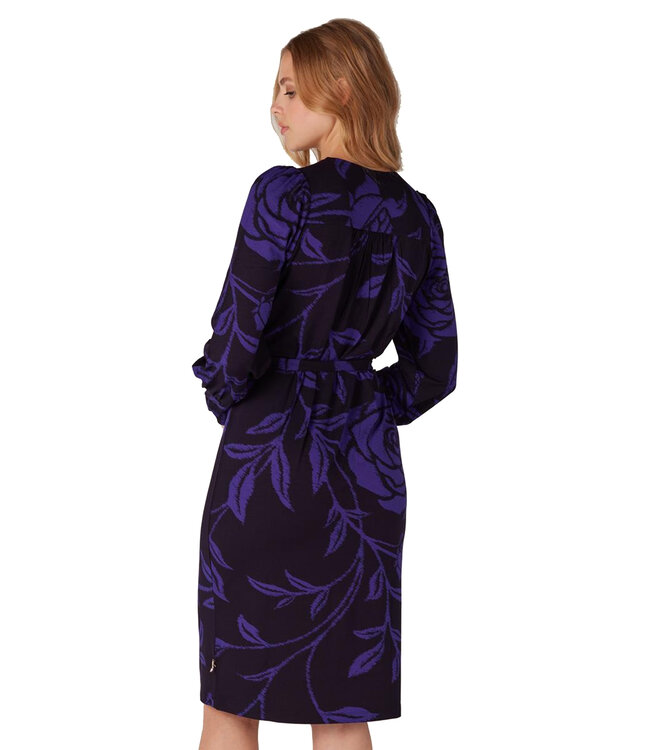 JANSEN AMSTERDAM Jansen Amsterdam vbf501 jersey print dress JET W23 000975 Black/Purple