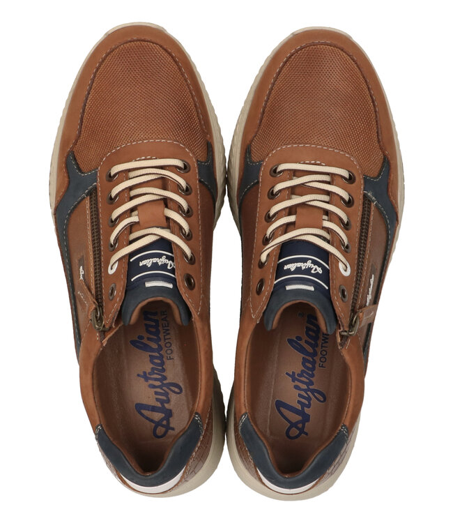 AUSTRALIAN Australian Hatchback Leather/nubuck 15.1607.01-DF6 Cognac-Blue