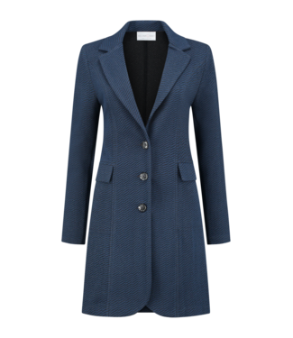 HELENA HART Helena Hart 7487 blazer tuxy lurex marine