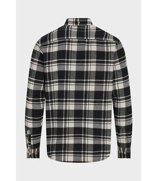 KRONSTADT Kronstadt Flanel Check Shirt KS4185 Black/White