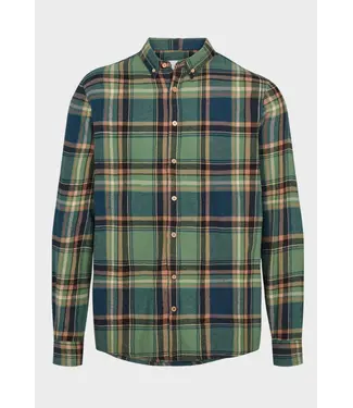 KRONSTADT Kronstadt Flannel Check Shirt KS4206 Ivy Green/Blue