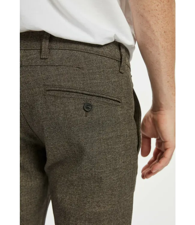 GABBA Gabba paul class check pants brown check PO10103