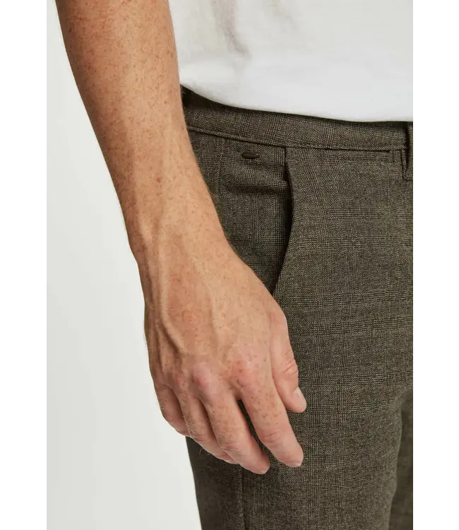 GABBA Gabba paul class check pants brown check PO10103