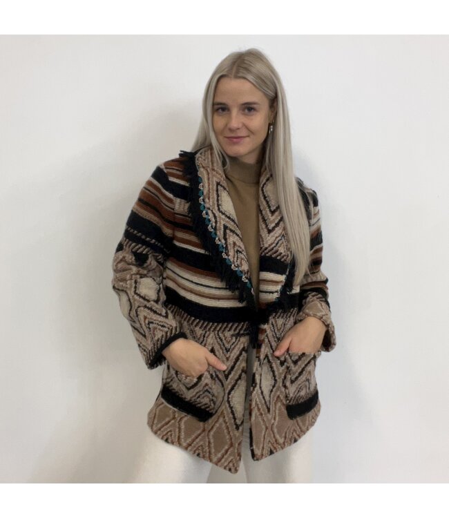 Naïf Naif 85696 jas Inca print brown