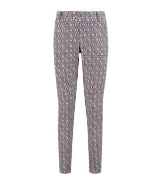HELENA HART Helena Hart Broek Chino Print Disc 7510DISC Pink HELENA HART Helena Hart Broek Chino Print Disc 7510DISC Pink