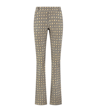 HELENA HART Helena Hart Broek Flair Print Disc 7512DISC Sand