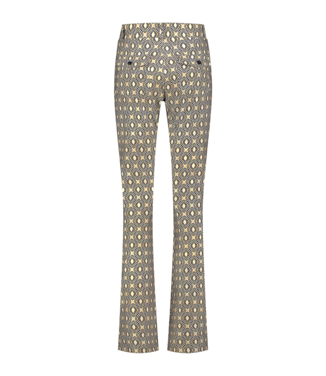 HELENA HART Helena Hart Broek Flair Print Disc 7512DISC Sand