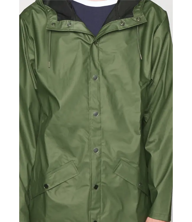 RAINS Rains 12020 Long Jacket Evergreen