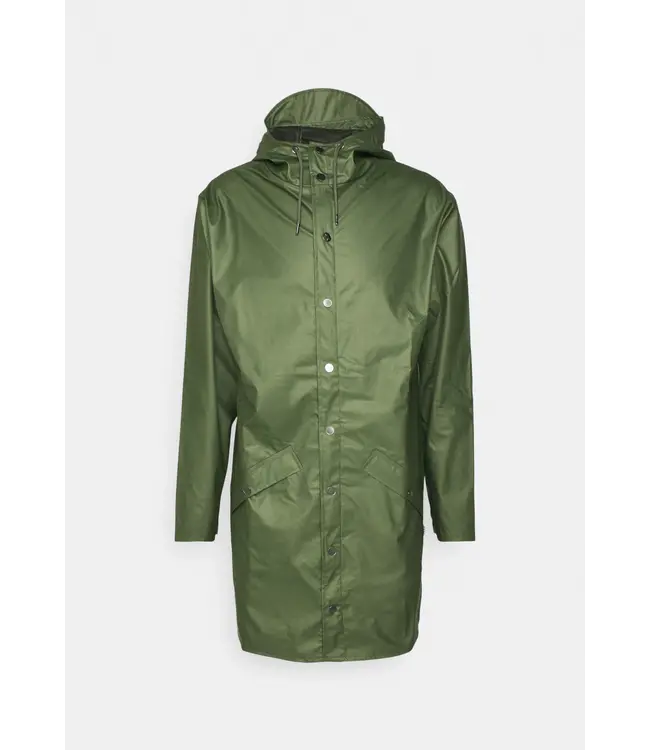 RAINS Rains 12020 Long Jacket Evergreen