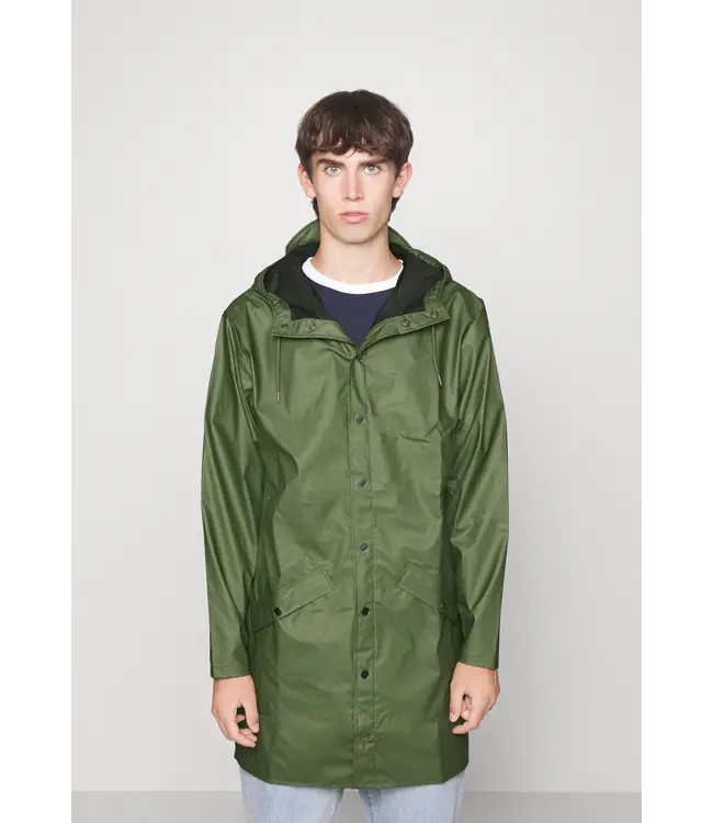 RAINS Rains 12020 Long Jacket Evergreen