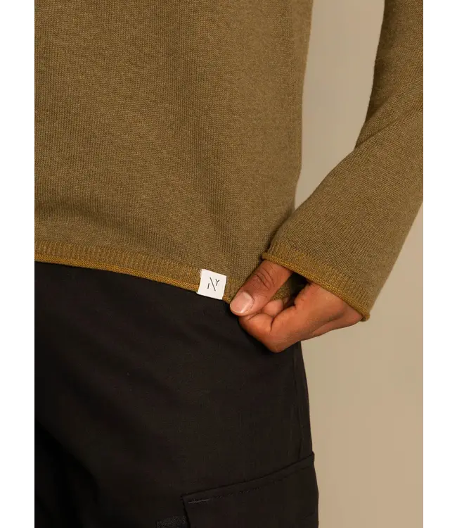 NOWADAYS nowadays NAH0207D2 761 dark olive  sweater