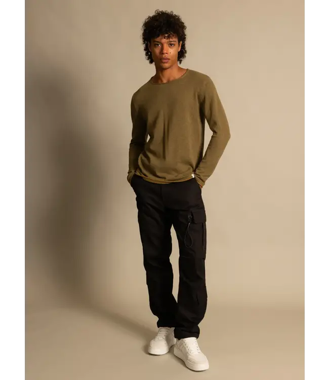 NOWADAYS nowadays NAH0207D2 761 dark olive  sweater