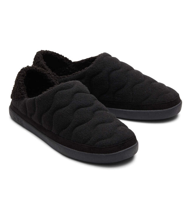 TOMS Toms Ezra 10020151 Black Quilted Felt 4008