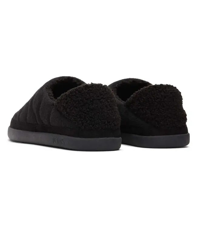 TOMS Toms Ezra 10020151 Black Quilted Felt 4008