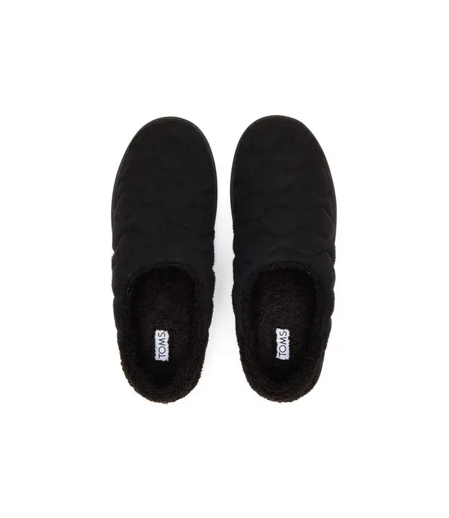 TOMS Toms Ezra 10020151 Black Quilted Felt 4008