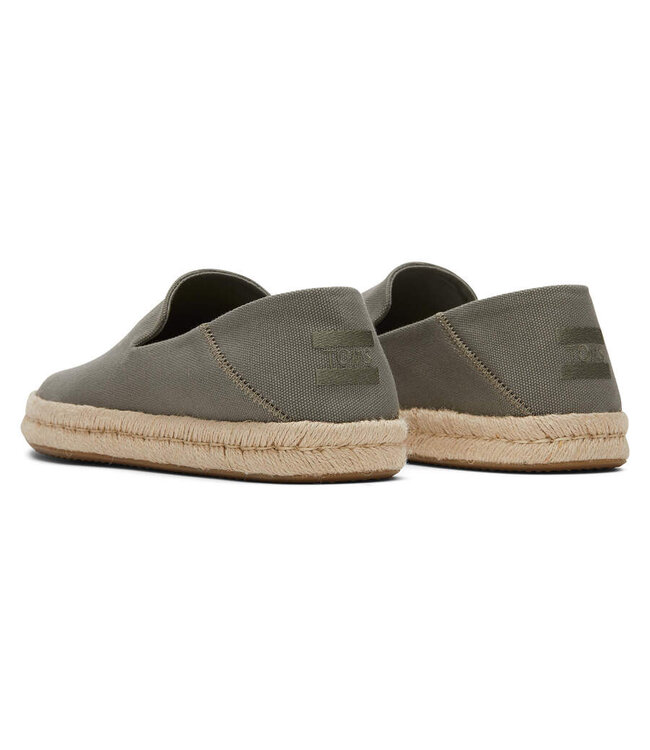 TOMS Toms Santiago 10020071 Vetiver Grey Canvas