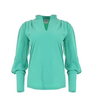 MAICAZZ Maicazz  Travel Blouse Dieke SP24.T60.710 Dusty Aqua