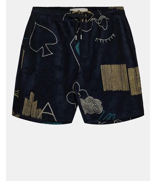 ANERKJENDT Anerkjendt AKLT Jan Frotte AOP Shorts 901599 Sky Captain