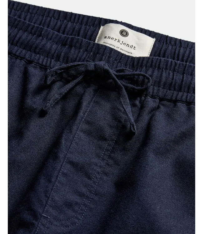 ANERKJENDT Anerkjendt AKLT James Cot/Linen Ela Shorts 901531 Sky Captain