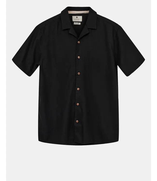 ANERKJENDT Anerkjendt Akleo S/S Cot/Linen Shirt 901526 Caviar