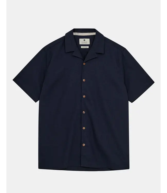 ANERKJENDT Anerkjendt Akleo S/S Cot/Linen Shirt 901526 Sky Captain