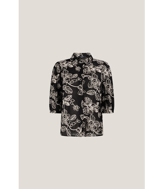 JANSEN AMSTERDAM Jansen Amsterdam blouse Nelly wge722 Black