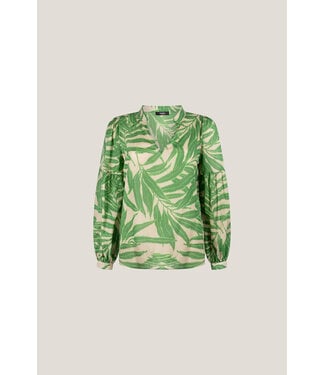 JANSEN AMSTERDAM Jansen Amsterdam printed long sleeve blouse Ocean wl770 Multi Green