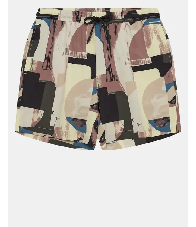 ANERKJENDT Anerkjendt Akshark AOP Swimshorts 901490 Cognac