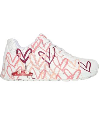 SKECHERS Skechers 155507 Uno-Spread The Love White/Hot Coral