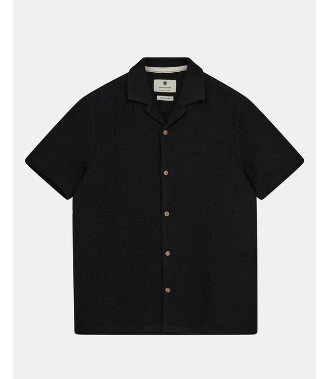 ANERKJENDT Anerkjendt akleon waffle shirt 901457 black