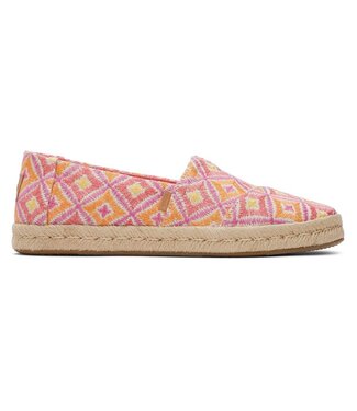 TOMS Toms Alpargata 10020707 Shell Pink Geo 3191