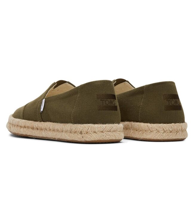TOMS Toms Alp Rope 2.0 10019899 Olive Recycled Cotton Slubby Woven