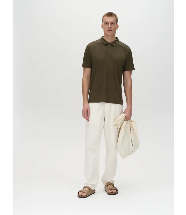 GABBA GABBA Duke Linen Polo 10806 Forest Night