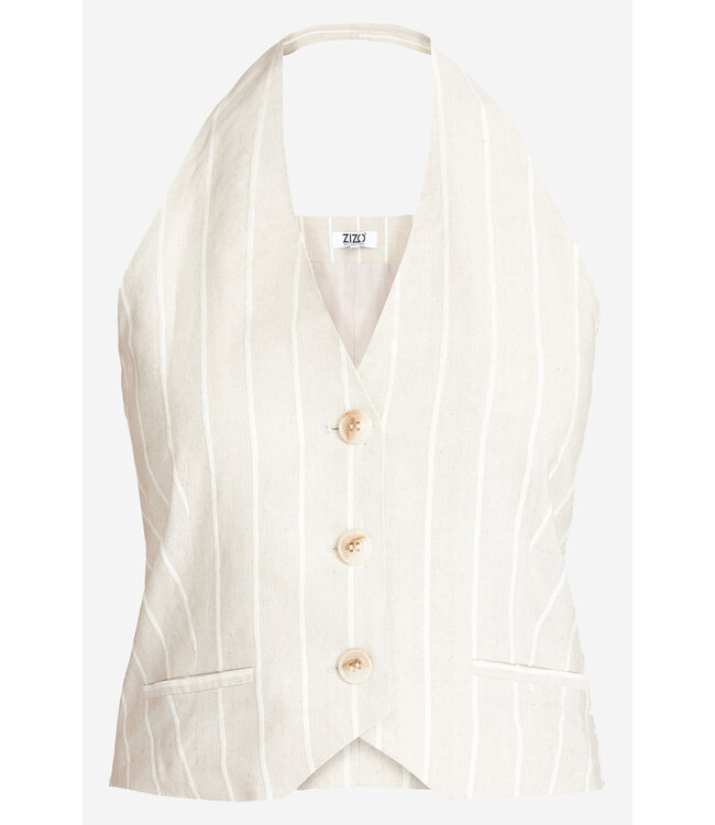 ZIZO Zizo Adore Gilet SU24.ADD.605 Pinstripe Offwh-D8