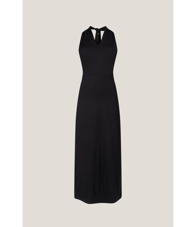 JANSEN AMSTERDAM Jansen Amsterdam Fosco v546 Jersey Solid Long Dress Black