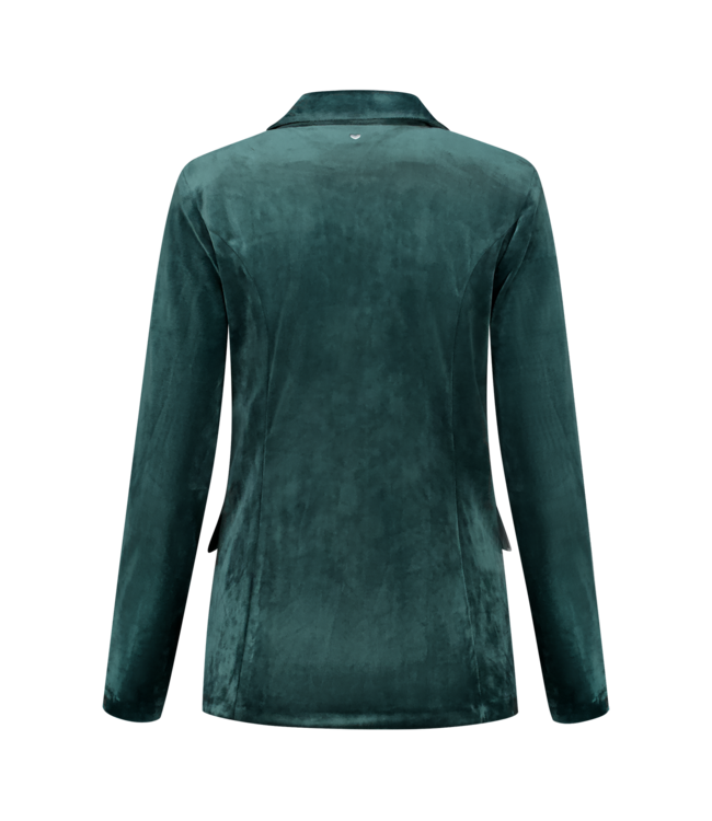 HELENA HART Helena Hart 7425Uni Blazer Velour Midi Uni Green